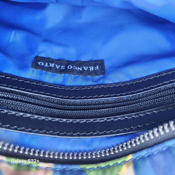 Franco Sarto Floral Crossbody Bag With Adjustable Strap Zipper Compartments - Picture 5 of 5